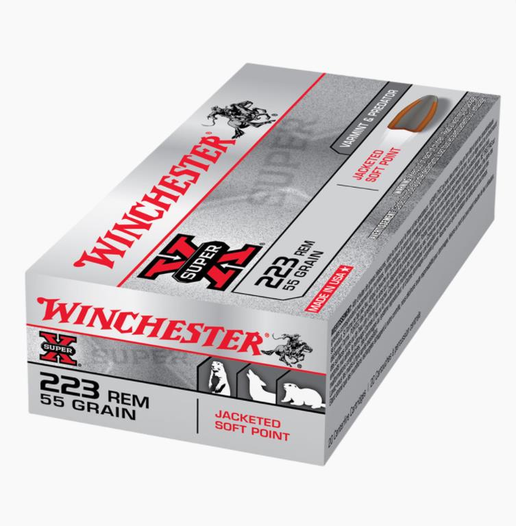 NYAW-X223R #2. Ammo 223 Rem 55Gr Winchester Super-X JSP 20's