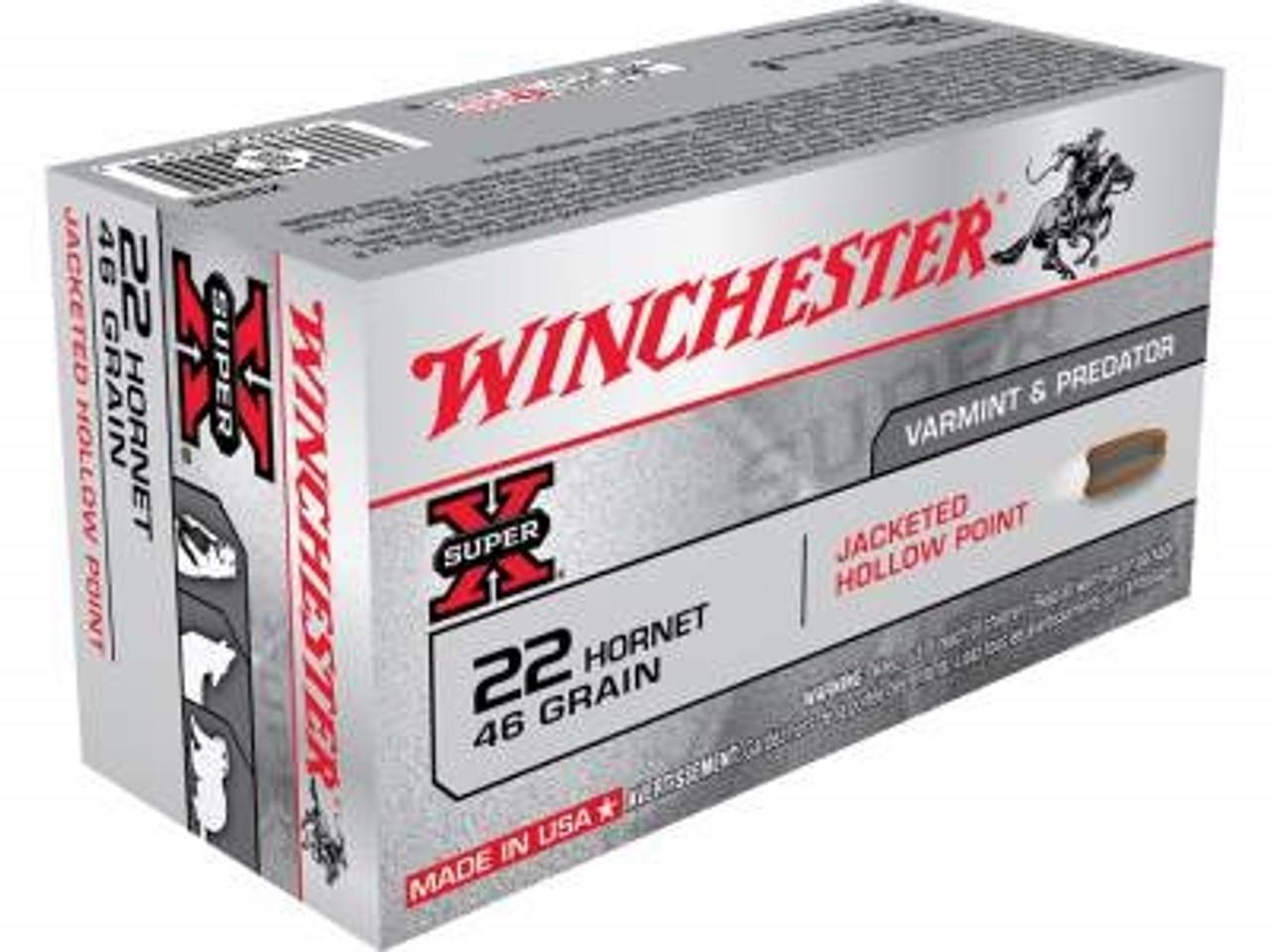NYAW-X22H2 #1. Ammo Win Amm 22 Hornet 46Gr JHP 50's