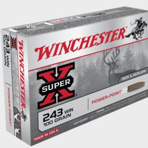 NYAW-X2432 #1. Ammo 243 Win 100Gr Winchester Super X Powerpoint GR 20's