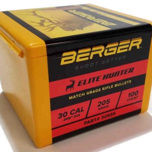 NORBER30555 #1. P 30 Cal (.308) 205gr Berger Elite Hunter 100's
