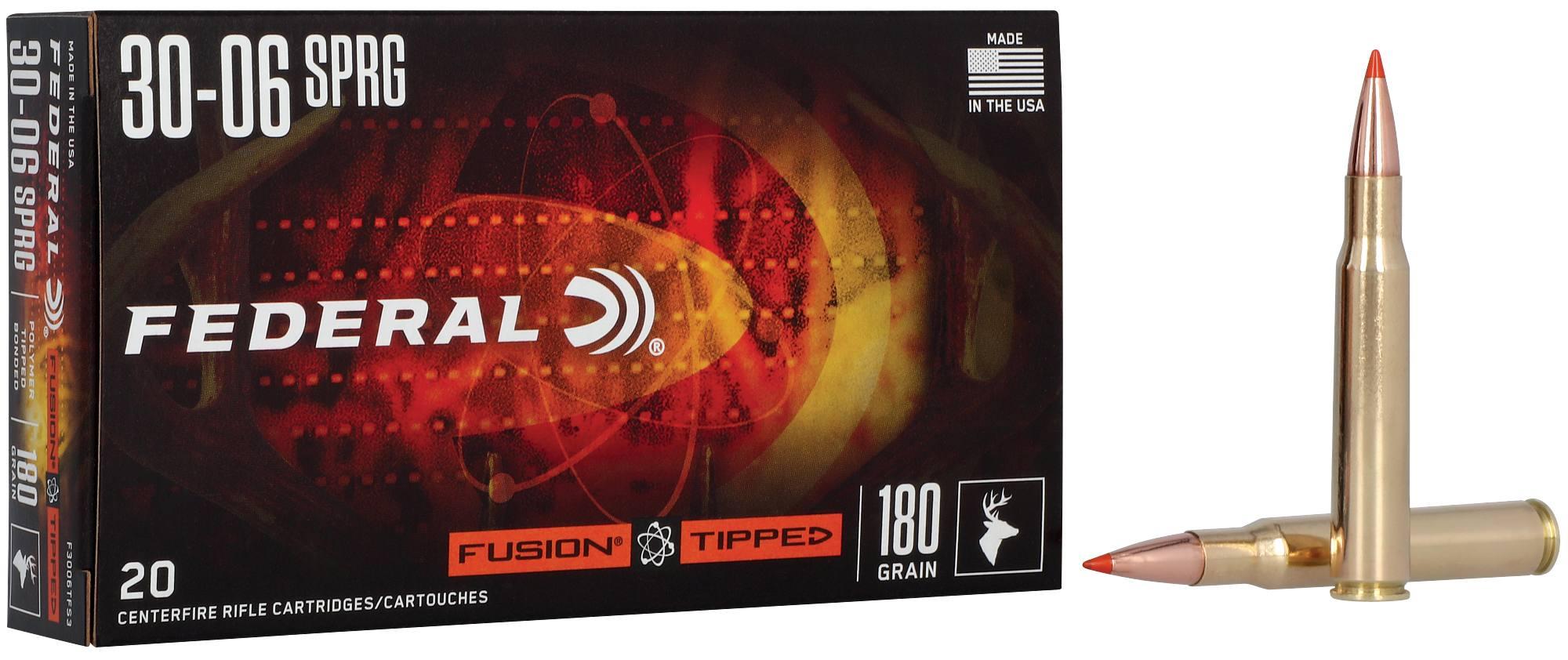 FORAF86 #1. Ammo 30-06 SPR 180Gr Federal Tipped Fusion 20's