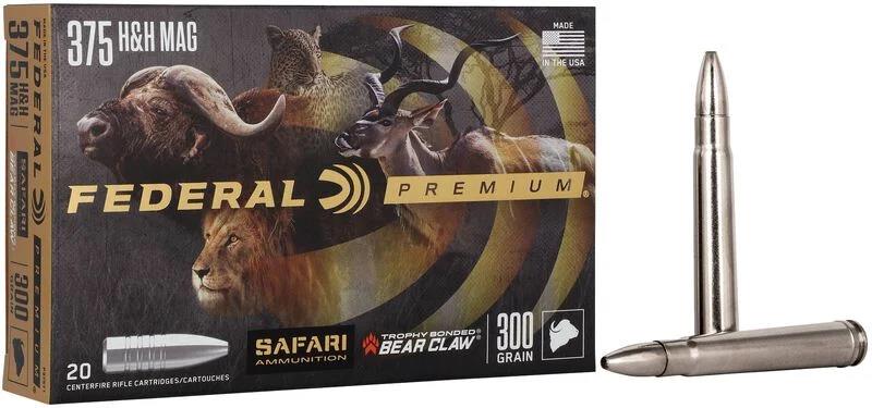 FORAF-0003 #1. Ammo 375 H&H 300gr Trophy Bonded Bear Claw 20's