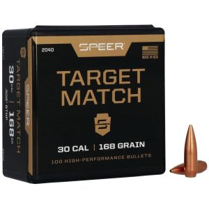 FOR-SP16 #1. P 30 (308) 168Gr Speer Match BTHP 100's