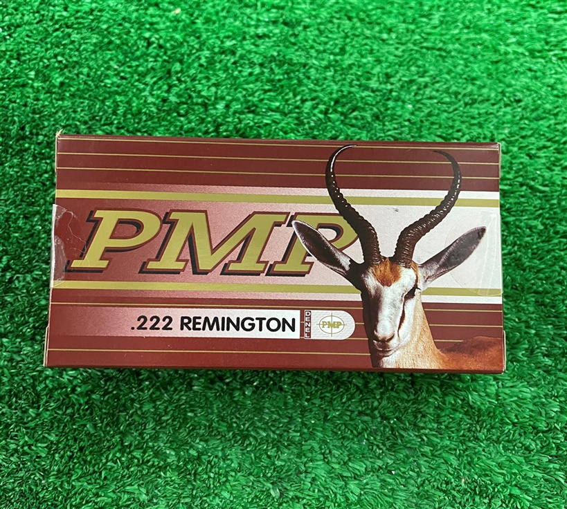 img_1672.1. Ammo 222 Rem 55Gr PMP SP 20's