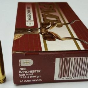 PMPA308WINSP180 #1. Ammo 308 Win 180Gr PMP SP 20's