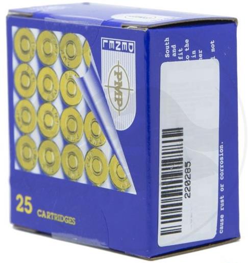 PMPA9MMSFMJ95 #1. Ammo 380 Auto (9mm S) 95Gr PMP FMJ 25's