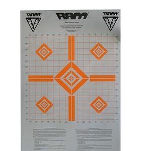 RAR9031 #1. Scope Zero Targets 3pc Orange -Ram-