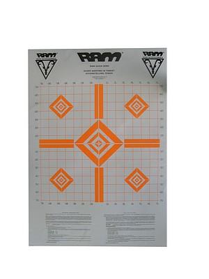 RAR9031 #1. Scope Zero Targets 3pc Orange -Ram-