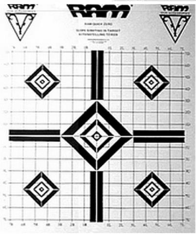 RAR9032 #2. Scope Zero Targets 3pc Black -Ram-