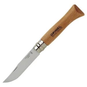 AWOP123060 #1. -OPINEL- KNIFE NO 6 STAINLESS STEEL