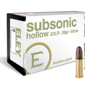 SGAE22SUBSHP #1. Ammo 22 LR 38Gr Eley Subsonic Hollow Point 50's