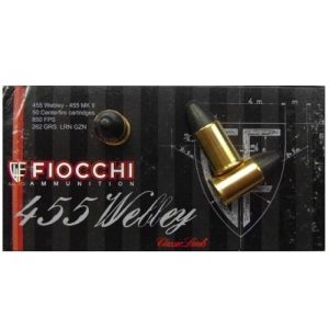 SGAFI455MKII262 #1. Ammo 455 MKII 262Gr Fiocchi LRN 50's