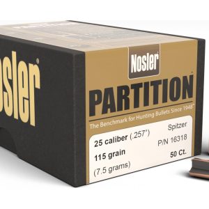 ISS16318 #1. P 25 Cal (.257) 115Gr Nosler SP 50's