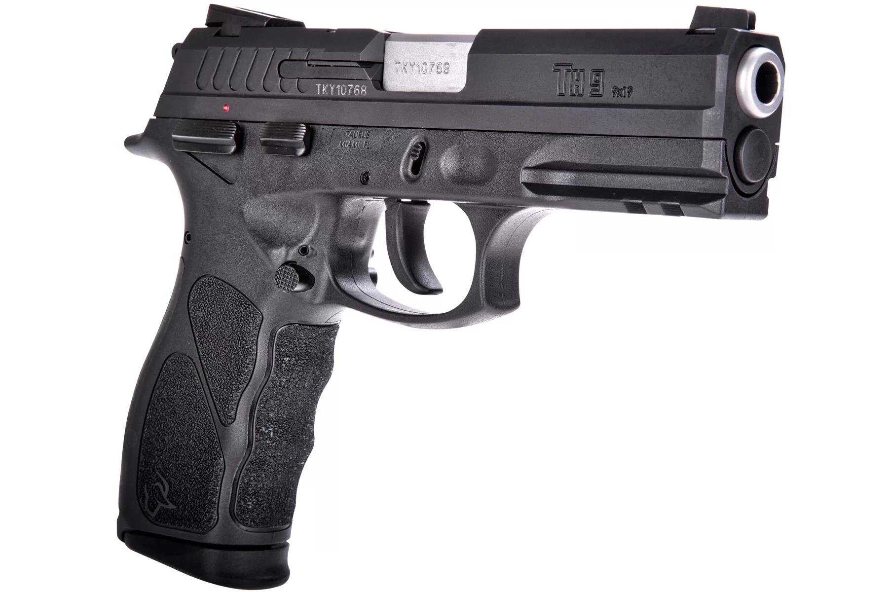 DFN3SP812 #1. Taurus TH9 Matte Black 9mm Luger Full Size Pistol 17 Rds with 3 Mags