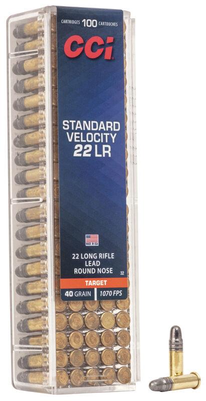 FORAR17 #1. Ammo 22 LR 40gr CCI STD Velocity 100's