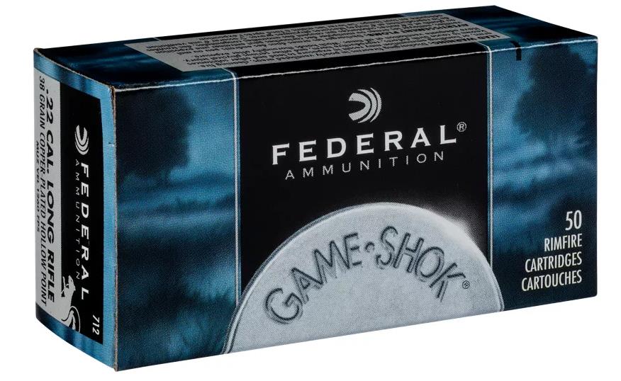 FORAF222 #1. Ammo 22LR 40gr Federal Game Shok HV 50's
