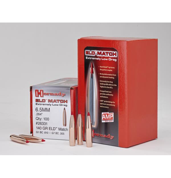 ISS26331 #2. P 6.5mm (.264) 140Gr Hornady ELD Match 100's
