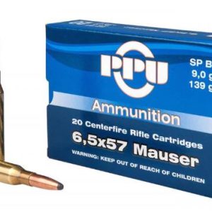AOFPVA-228 #1. Ammo 6.5x57 Mau 139Gr PPU SPBT 20's