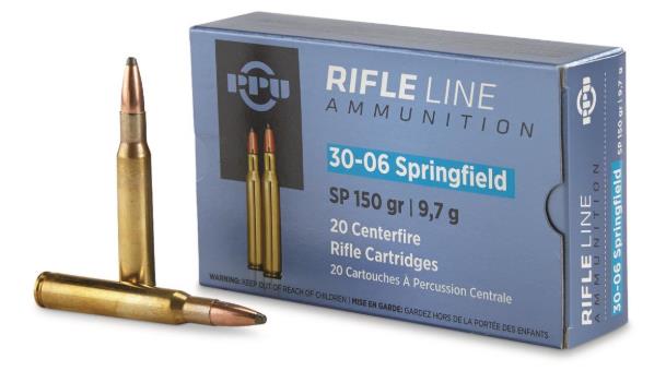 AOFPVA-062 #1. Ammo 30-06 SPR 150gr PPU SP 20's