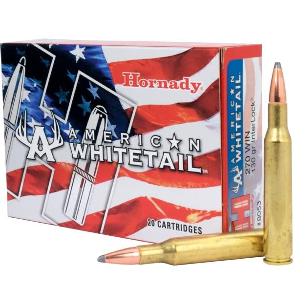 ISS8053 #1. Ammo 270 Win 130gr Hornady Interlock SP A/W 20's
