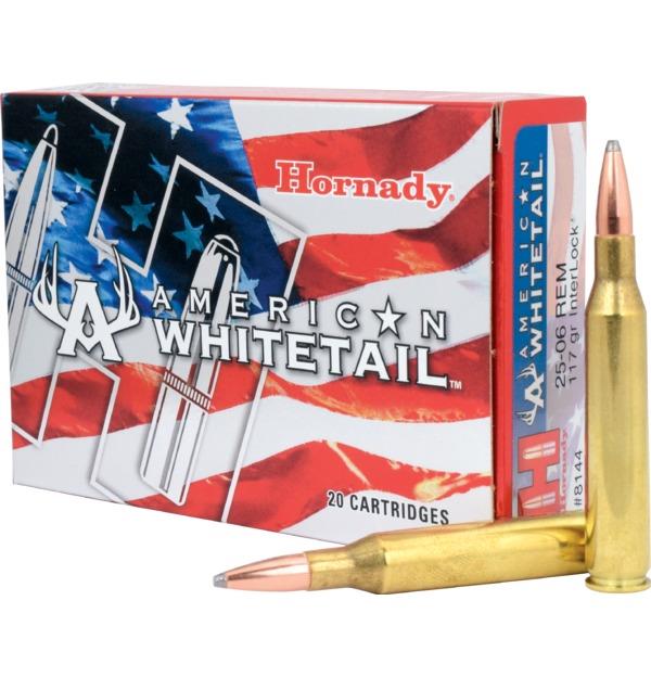 ISS8144 #1. Ammo 25-06 Rem 117Gr Hornady Interlock BT SP AW 20's