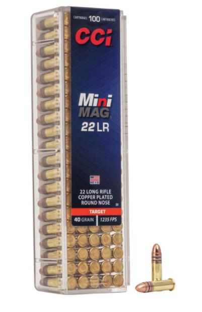 FORAR14 #1. Ammo 22 LR CCI Mini Mag 40Gr CPRN Target 100's