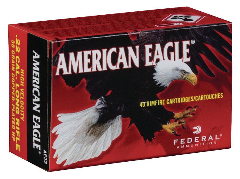 FORAF22 #1. Ammo 22 LR 38gr Federal American Eagle 40's