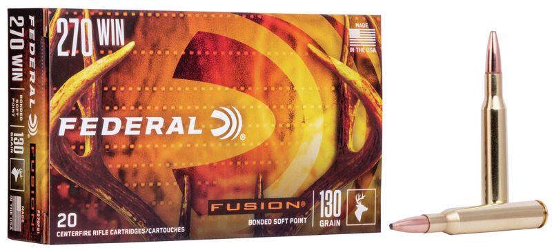 FORAF506 #1. Ammo 270 Win 130Gr Federal Fusion 20's