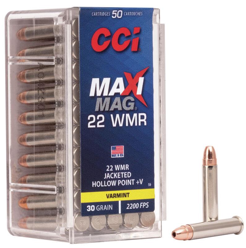 FORAR12 #1. Ammo 22 WM 30gr CCI Maxi Mag hollow Point +V 50's