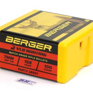 RAPBER28501 #1. P 7mm (.284) 168gr Berger VLD Hunting 100's