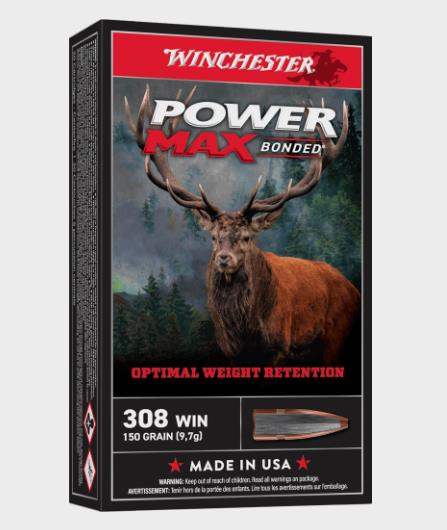 NYAW-X3085BP #1. Ammo 308 Win 150gr Winchester Powermax Bonded 20's