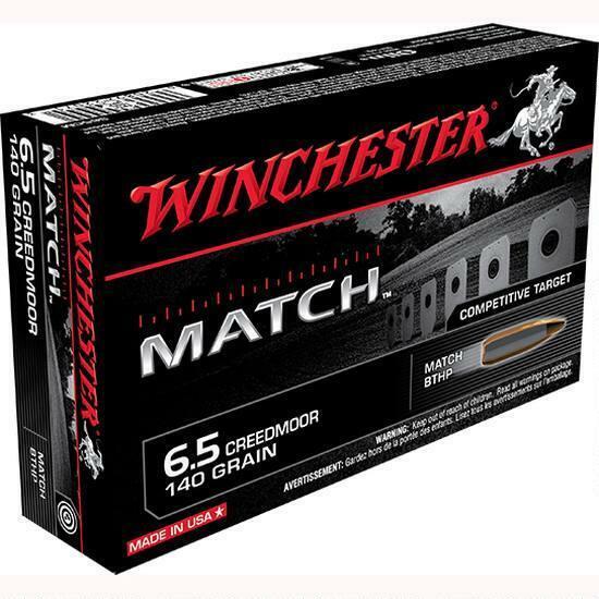NYAW-S65CM #1. Ammo 6.5mm Creedmoor 140Gr Winchester Match BTHP 20's