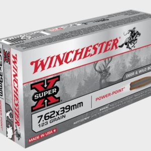 NYAW-X76239 #1. Ammo 7.62x39mm Rus 123gr Winchester Super X Powerpoint 20's