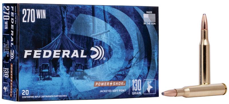 FORAF03 #1. Ammo 270 Win 130Gr Federal Power Shok 20's