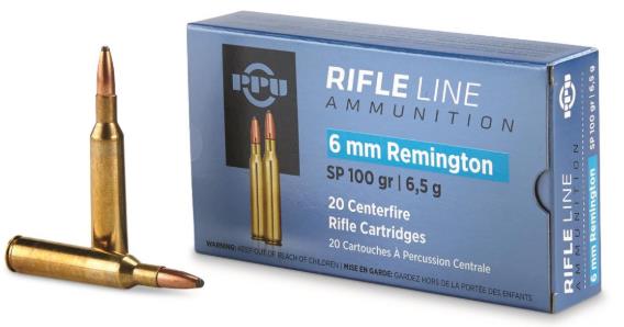 AOFPVA-271 #1. Ammo 6mm Rem 100Gr PPU SP 20's