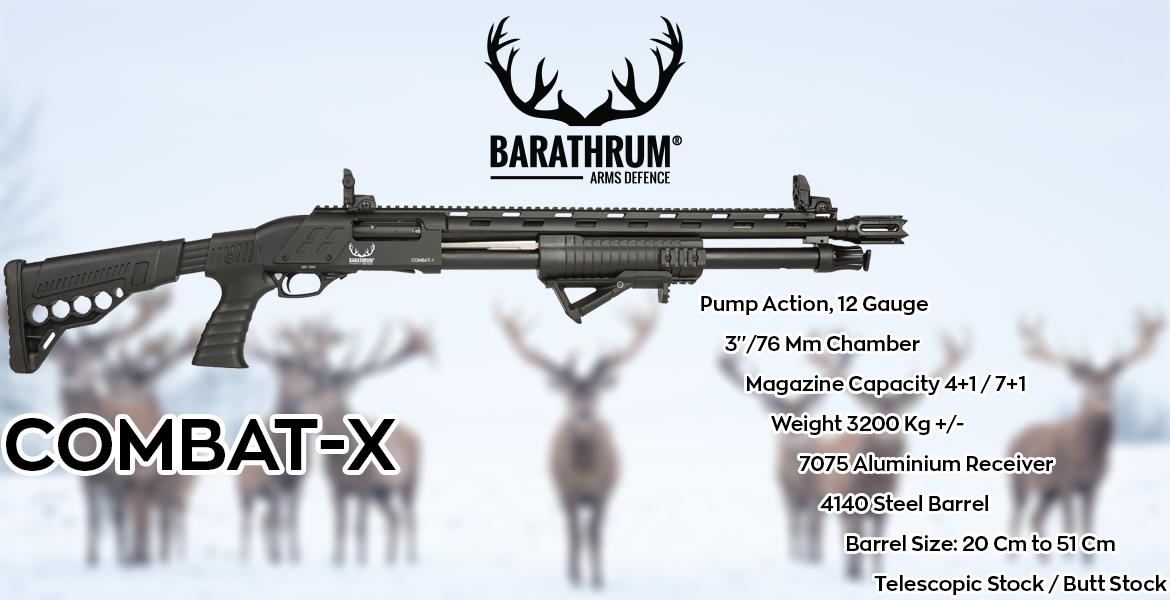 FORBAR-003 #1. Shotgun Nordiske 12Ga Combat X-Pump Action 7 Shot 20"