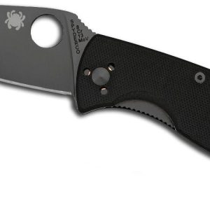 RASK5696 #1. Spyderco Tenacious G-10 Black Blade Plain Edge