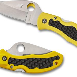 RASK1801 #1. Spyderco C26pyl Snap-it H1 Yellow W Black Pln
