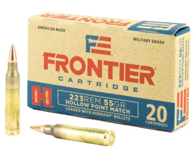 ISSFR140 #3. Ammo 223 Rem 55Gr Frontier HP 20's