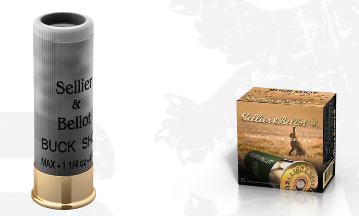 HJDB68 #1. Ammo 12GA 36Gr S&B 70mm SSG (6.8mm) 25's