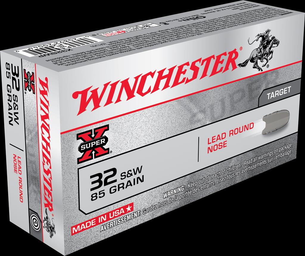 NYAW-X32SWP #1. Ammo 32 S&W Short 85Gr Winchester Lead RN 50's