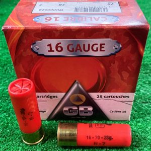 nyag-328.400.0250. Ammo 16Ga 28Gr GB No7 25's