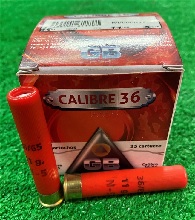 nyag-811.200.0302. Ammo 410Ga (36Ga) 11Gr GB No5 25's
