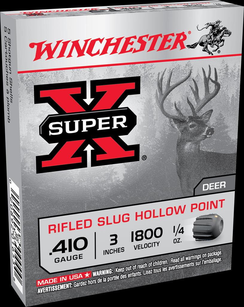 NYAW-X413RS5 #1. Ammo 410Ga (36Ga) 3" Winchester Super-X Rifled Slug 5's