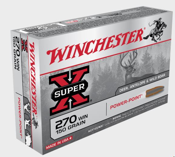 NYAW-X2704 #1. Ammo 270 Win 150Gr Winchester Super-X Power Point 20's