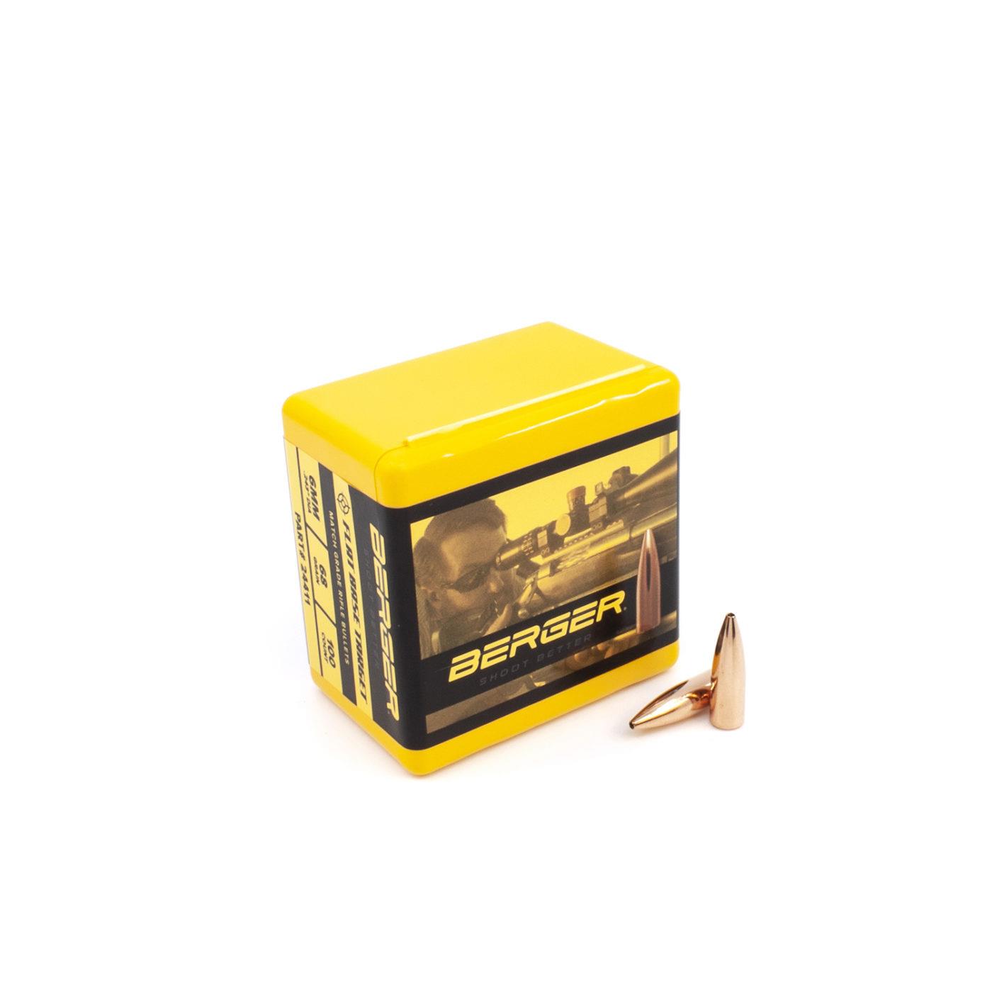 RAPBER24411 #1. P 6mm (243) 68Gr Berger Target FB 100's