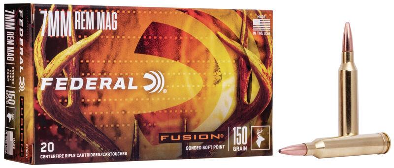 FORAF512 #1. Ammo 7mm Rem Mag 150Gr Federal Fusion 20's