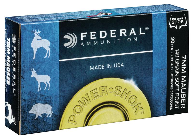 FORAF-02900 #1. Ammo 7x57mm Mau 140gr Federal Power Shok 20's