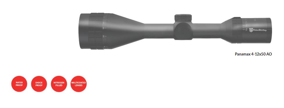 AOSNPW41250AO #1. Nikko Stirling Panamax 4-12x50 HMD 1"