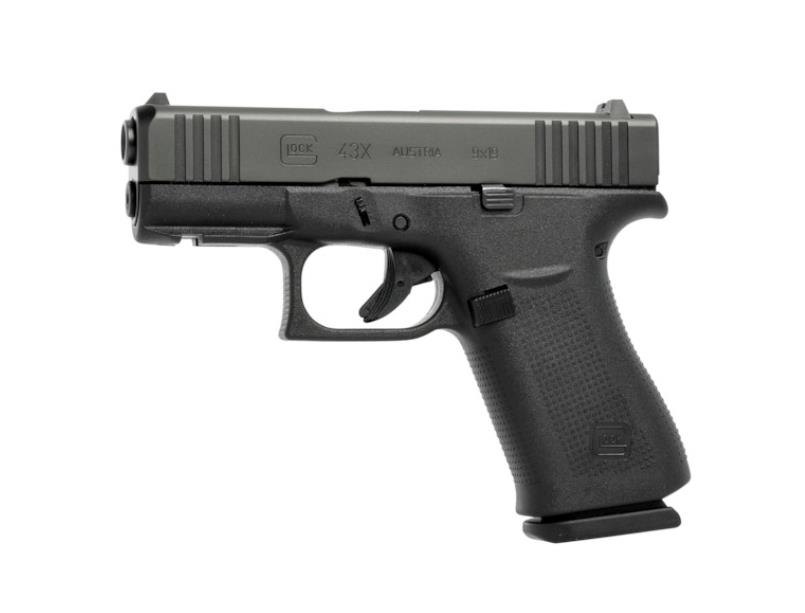 AOFG50194 #1. Glock G43X 9mm Slimline Black Front Serrations
